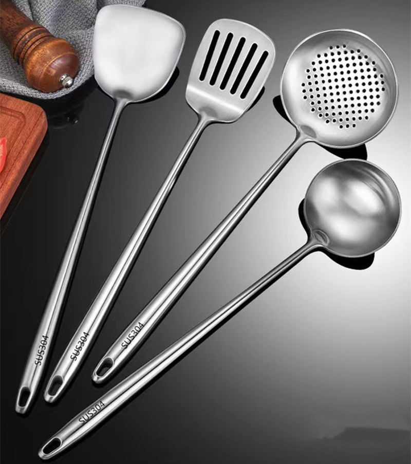 Home Cooking Utensil Set - Thickened 304 Stainless Steel Anti-Scald Spatula