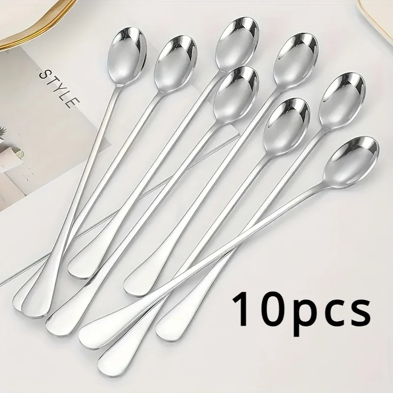 Stainless Steel 1/10pcs Long H - Home Cooking Utensil Set 评论和价格