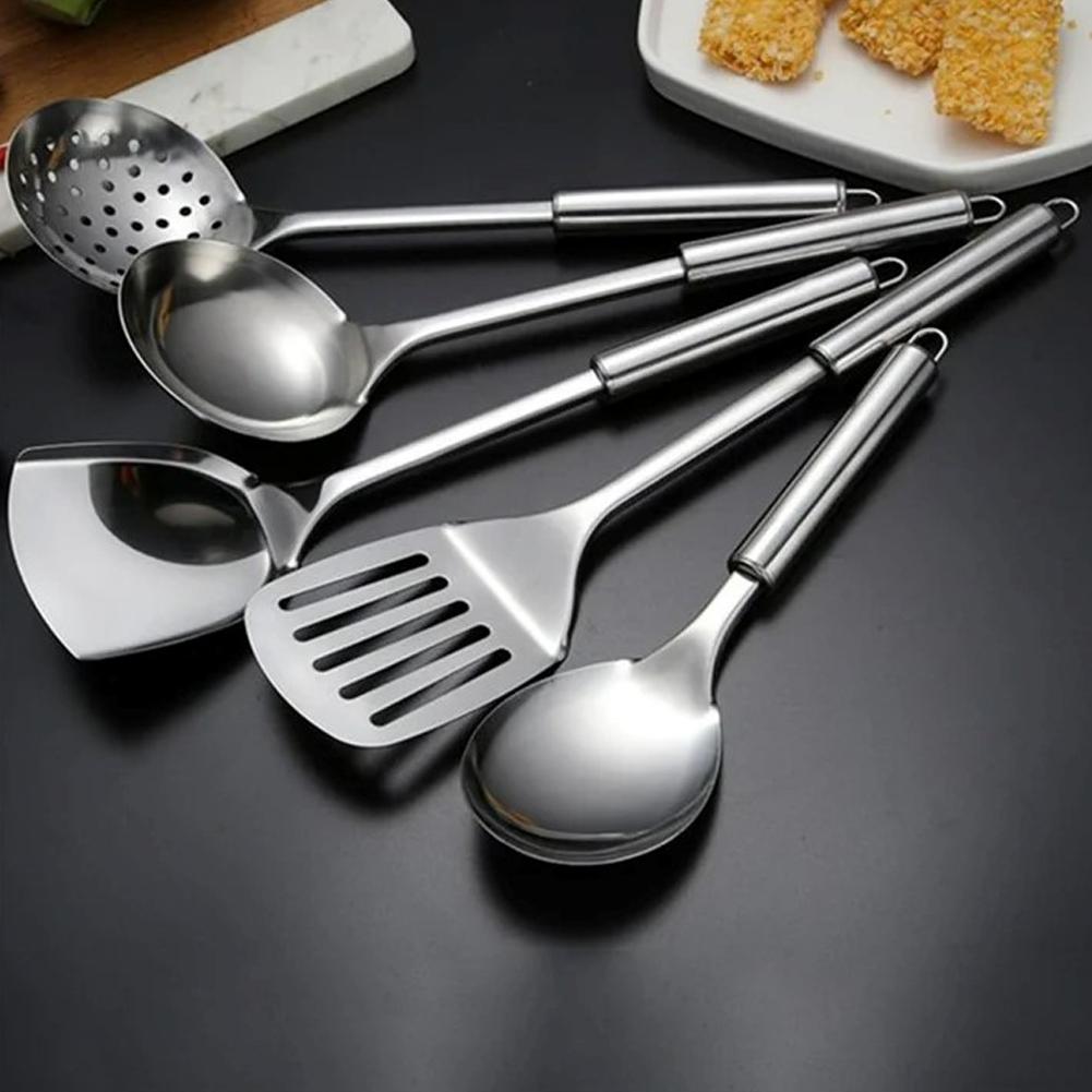 5PCS/SET Stainless Steel Pract - Home Cooking Utensil Set 评论和价格